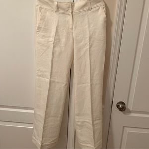 NWT Micheal Kors White Wide Leg Linen Pant